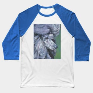 Poodle Fine Art Painting Baseball T-Shirt